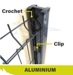 Poteaux Aluminium à Clips