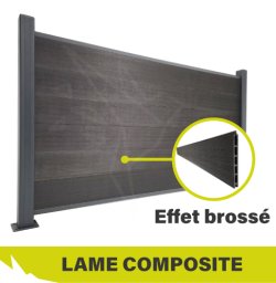 2023 - VIGNETTE - Lames composite anthracite brossé