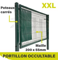 2023 - VIGNETTE - Portillon occultable XXL vert